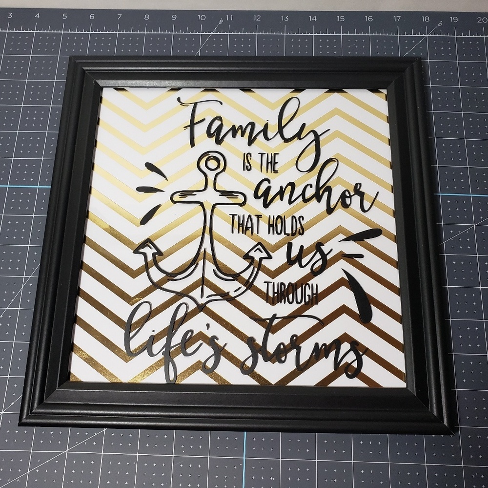 Family is an anchor framed quote